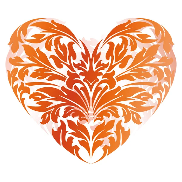 Corazón estilizado del día de San Valentín — Vector de stock