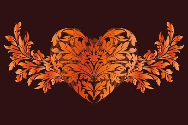 Stilisiertes Valentinstag-Herz — Stockvektor