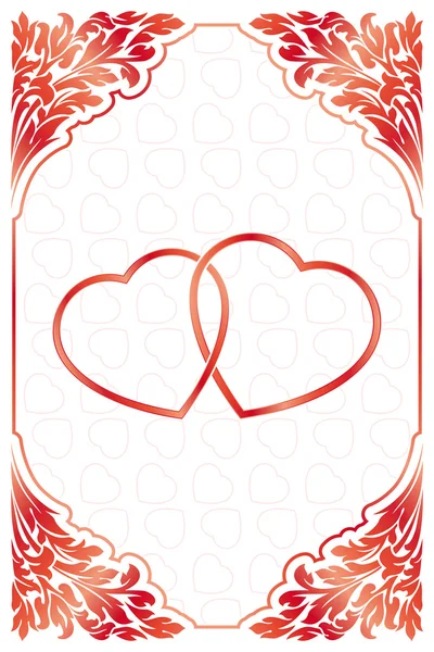 Coeurs rouges — Image vectorielle