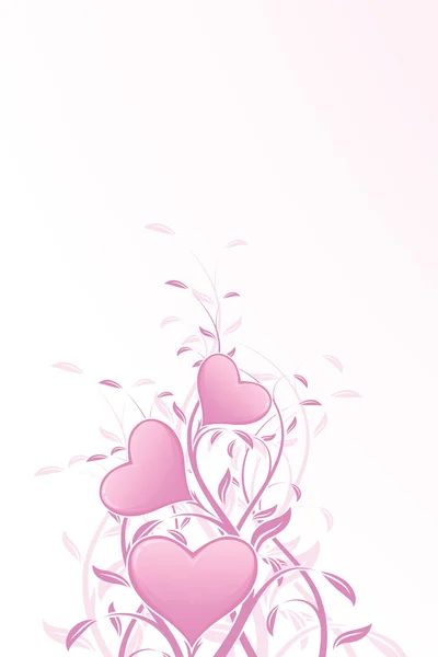 花卉的情人节背景 — 图库矢量图片