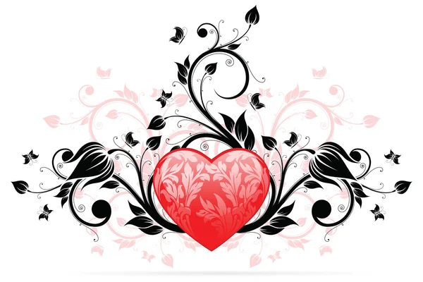 Valentinstag-Herz — Stockvektor