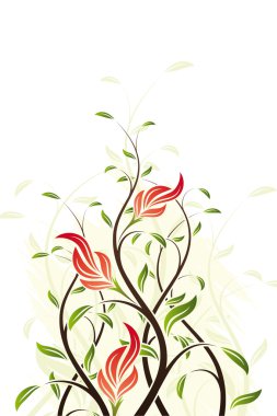 Vector floral girdap