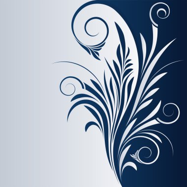 Vector Floral Swirl clipart