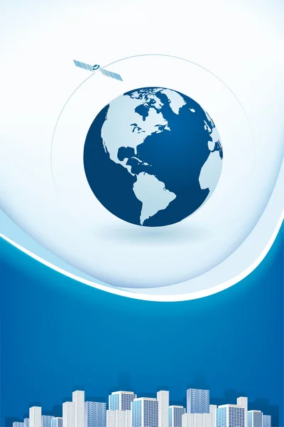 Abstrakter Hintergrund mit Globus — Stockvektor
