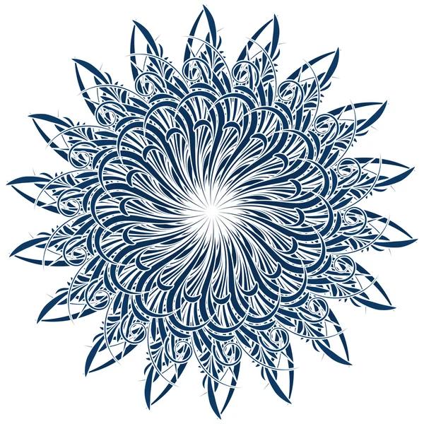 Абстрактный цветочный свиток — стоковый вектор