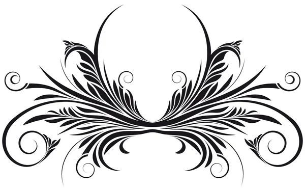 Tourbillon floral vecteur — Image vectorielle