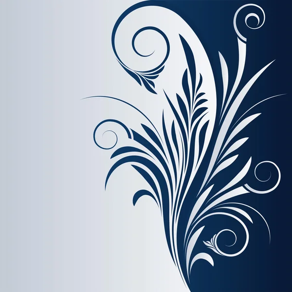 Vector Floral Swirl Stockillustratie