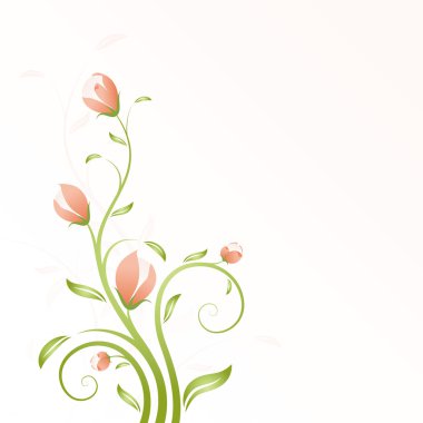 Vector Floral Swirl clipart