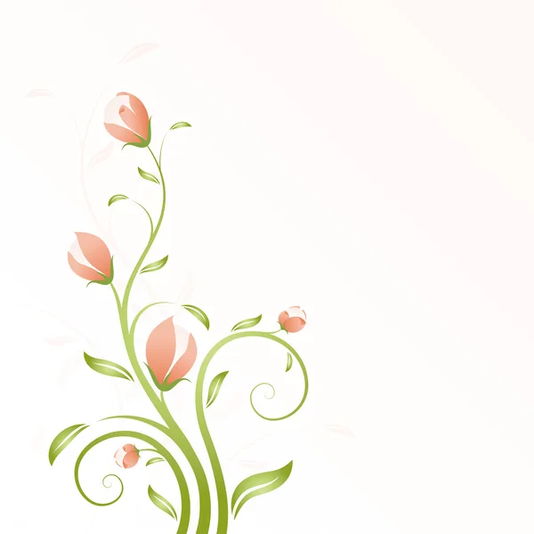 Vector Floral Swirl — Vector de stoc