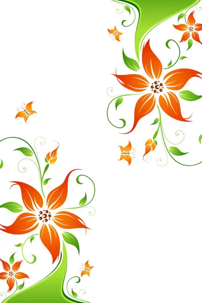 Abstract vector flower background — Stock Vector