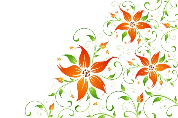 Fond de fleur vectoriel abstrait — Image vectorielle