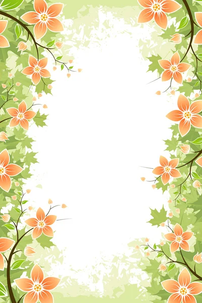 Grunge Blume Hintergrund — Stockvektor