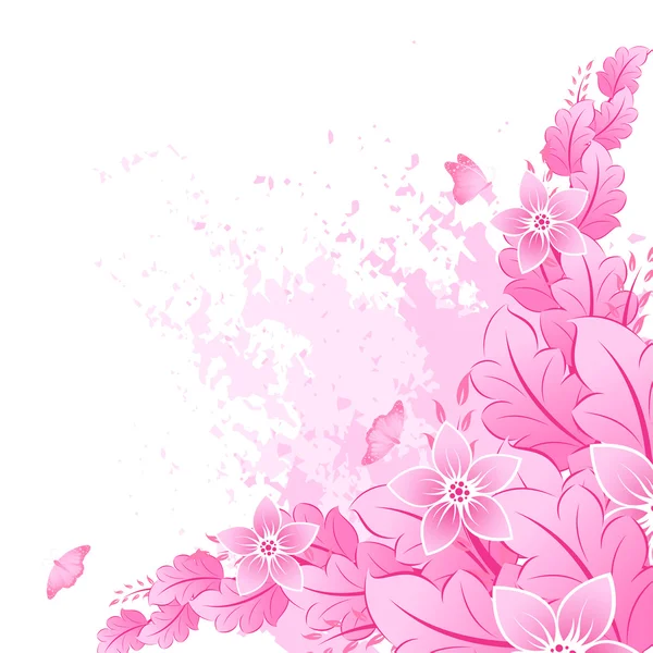 春天在粉红色 — 图库矢量图片