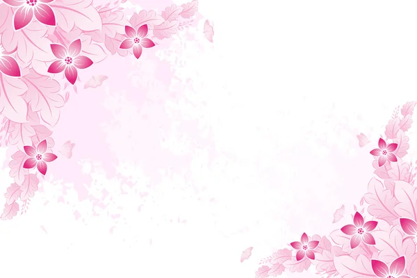 Spring background in pink — Stock Vector