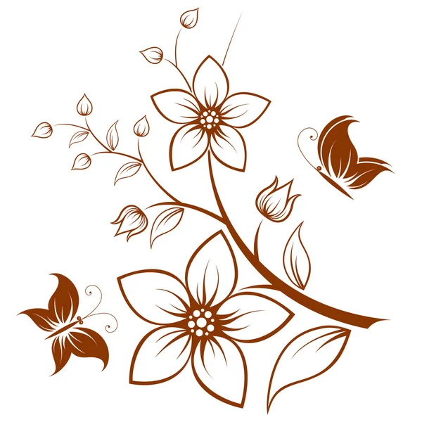 Árbol de flores Ilustración de stock