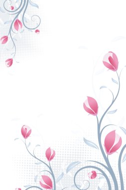 Grunge Floral background clipart