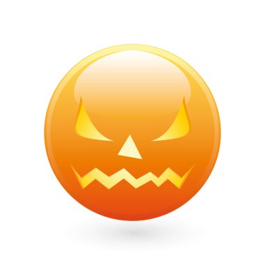 Halloween smile icon clipart