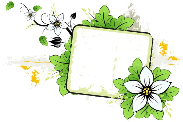 Grunge fleur d'été — Image vectorielle