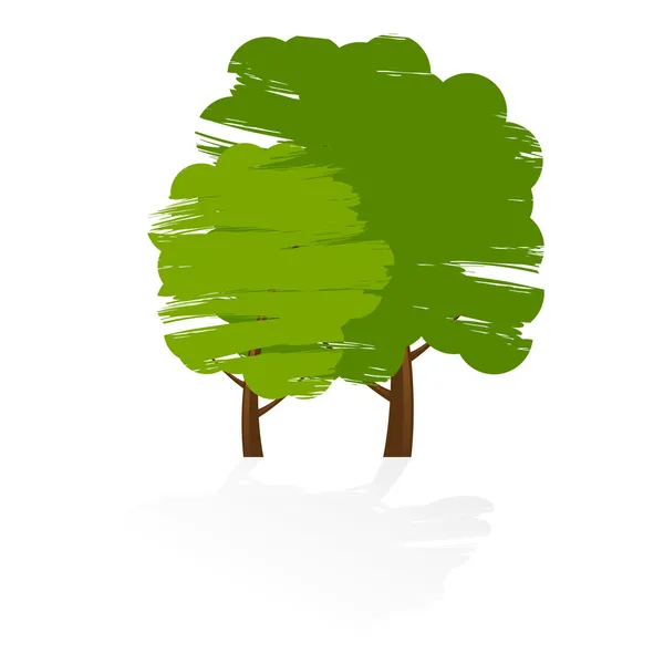 Ikona stromu grunge — Stockový vektor