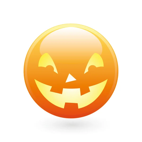 Icono sonrisa Halloween — Vector de stock