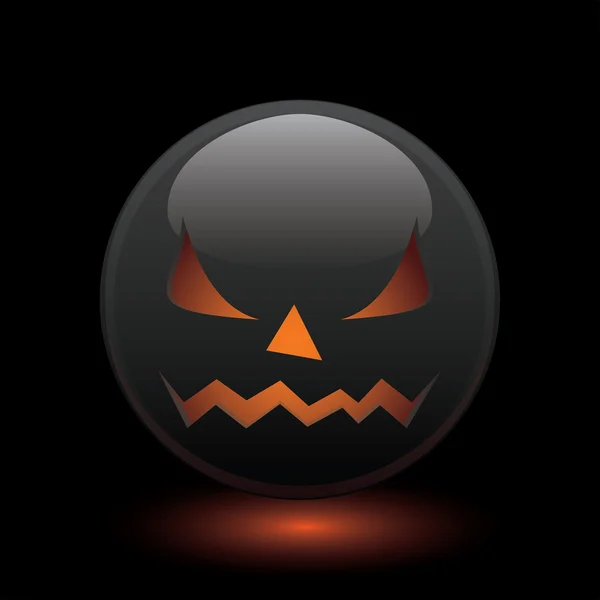 Ícone zangado Halloween — Vetor de Stock