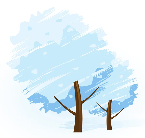 Icono de árbol de invierno — Archivo Imágenes Vectoriales
