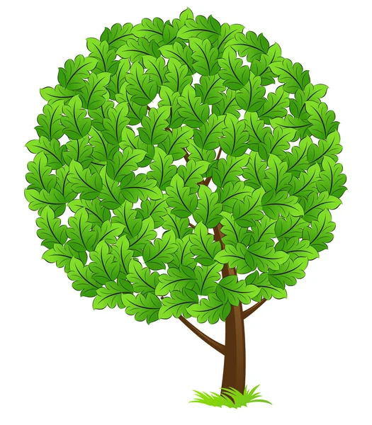 Зелене дерево значок — стоковий вектор