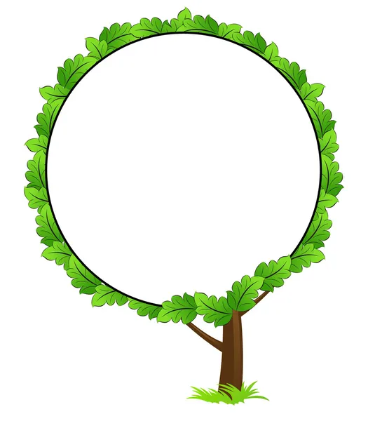 Ícone de quadro árvore em branco — Vetor de Stock