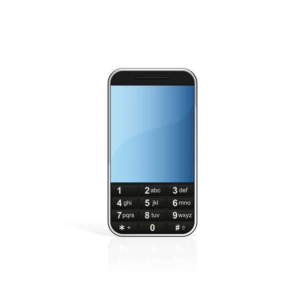 Na białym tle telefon komórkowy — Wektor stockowy