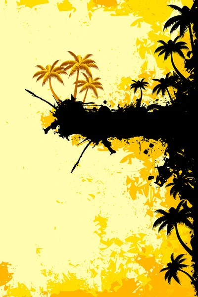 Paysage tropical grandiose — Image vectorielle