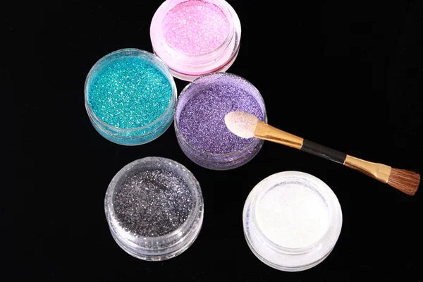 Colored glitter for makeup — Stock Photo, Image