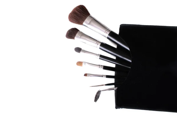 Makeup Brushes. Isolated on white — Stock Photo, Image