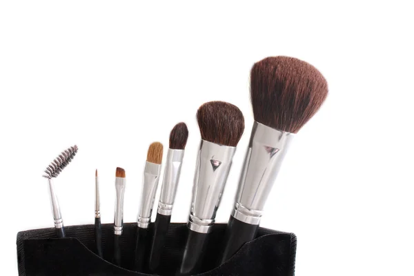 Makeup Brushes. Isolated on white — Stock Photo, Image