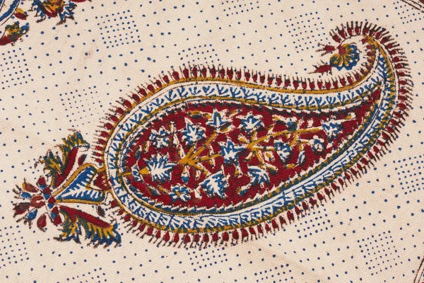 Qalamkar's ornament closeup. — Stock Photo, Image