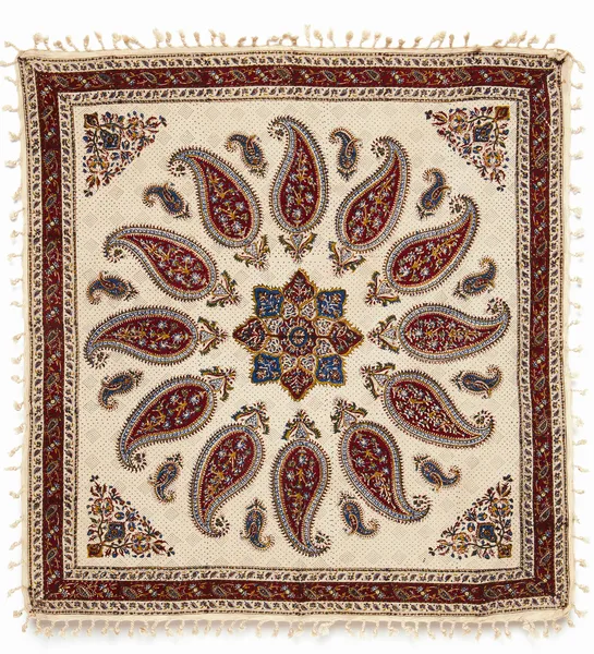 Qalamkar, traditionella Persiska hemslöjd Stockbild