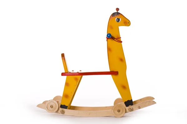 Wooden rocking giraffe — Stock Photo, Image