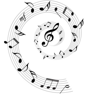 Music notes vector backgrounds clipart