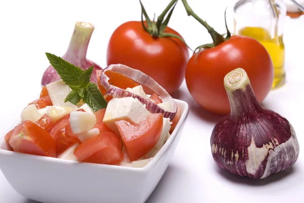 Kaas en tomaat Salade — Stockfoto