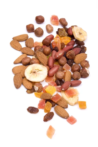 Орехи и сухофрукты — стоковое фото
