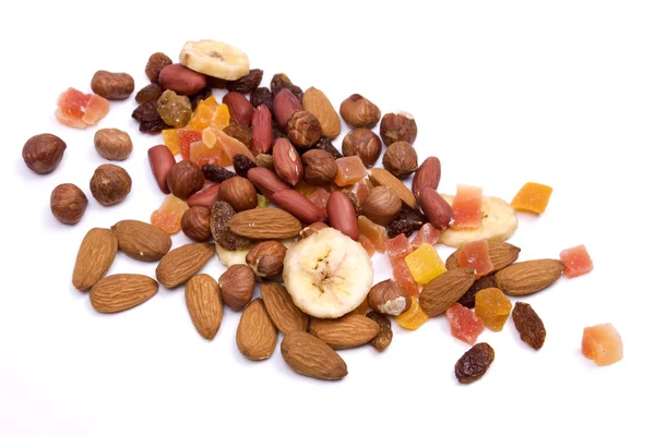 Nötter och torkad frukt — Stockfoto