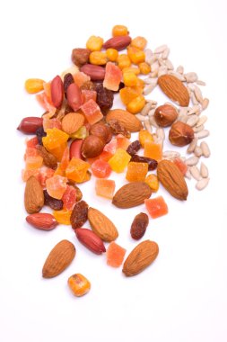 Dried fruit and nuts clipart