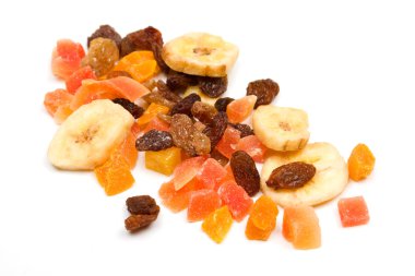 Mix of dried fruit clipart