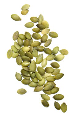 Pumpkin seed isolated on white clipart