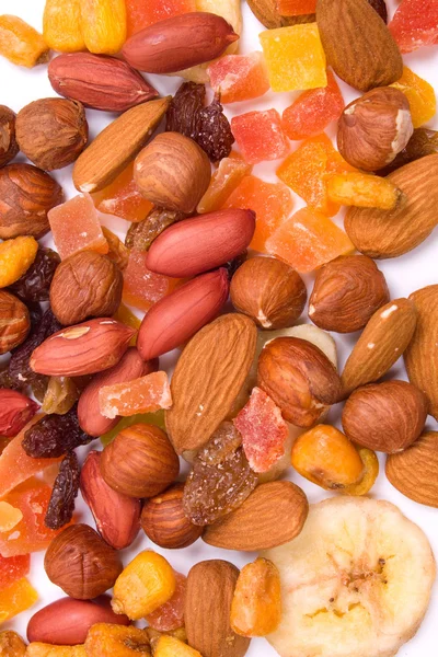 Gedroogde vruchten en noten — Stockfoto