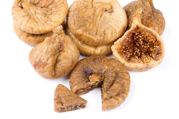 Dried figs isolated on white — Stock Photo, Image