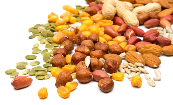 Mixed nuts and seeds — Stock Photo, Image
