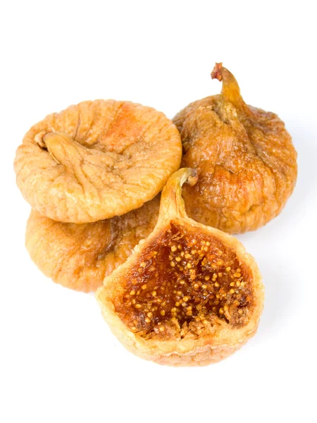 Dried figs isolated on white — Stock Photo, Image