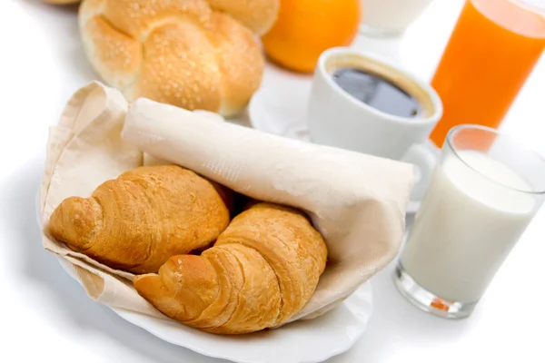 Rogaliki na śniadanie — Zdjęcie stockowe
