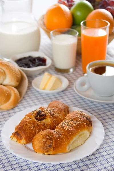 Obfite i zdrowe śniadanie — Zdjęcie stockowe