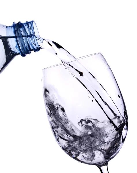 Wasser auf Weiß — Stockfoto
